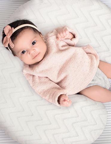 Cojín de Lactancia - Súper Suave - Zig Zag Blanco