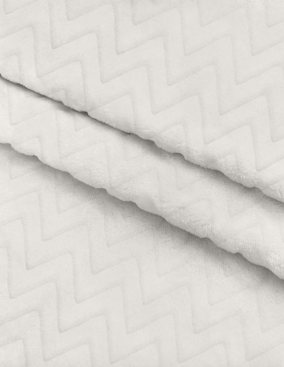 Cojín de Lactancia - Súper Suave - Zig Zag Blanco