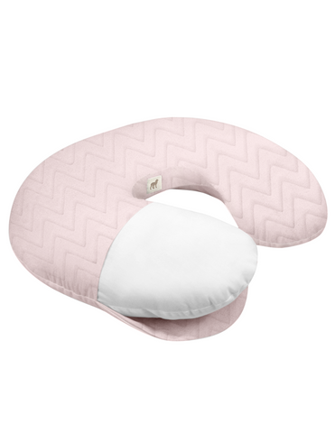 Cojín de Lactancia - Súper Suave - Zig Zag Rosa
