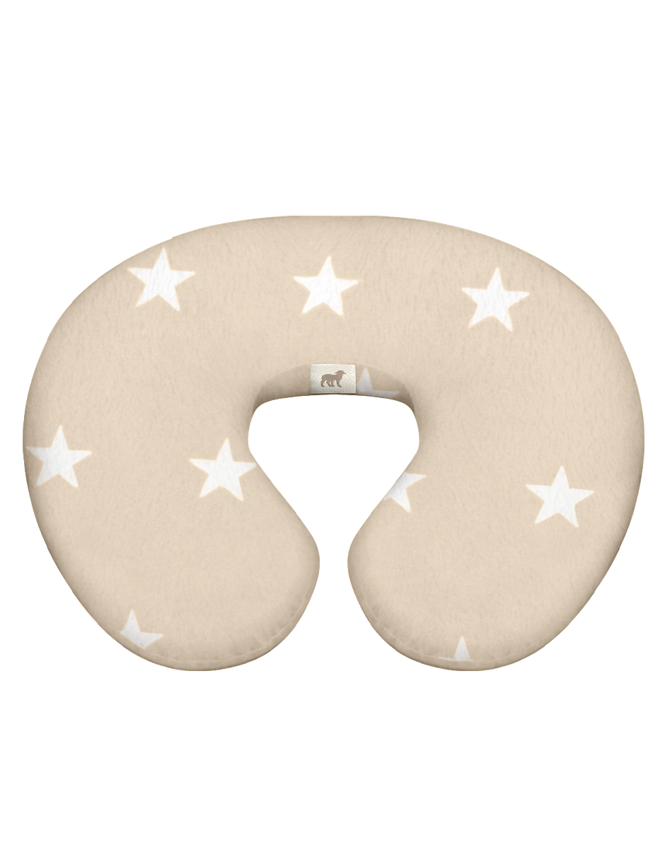 Funda para Cojín de Lactancia - Súper Suave - Estrellas Beige