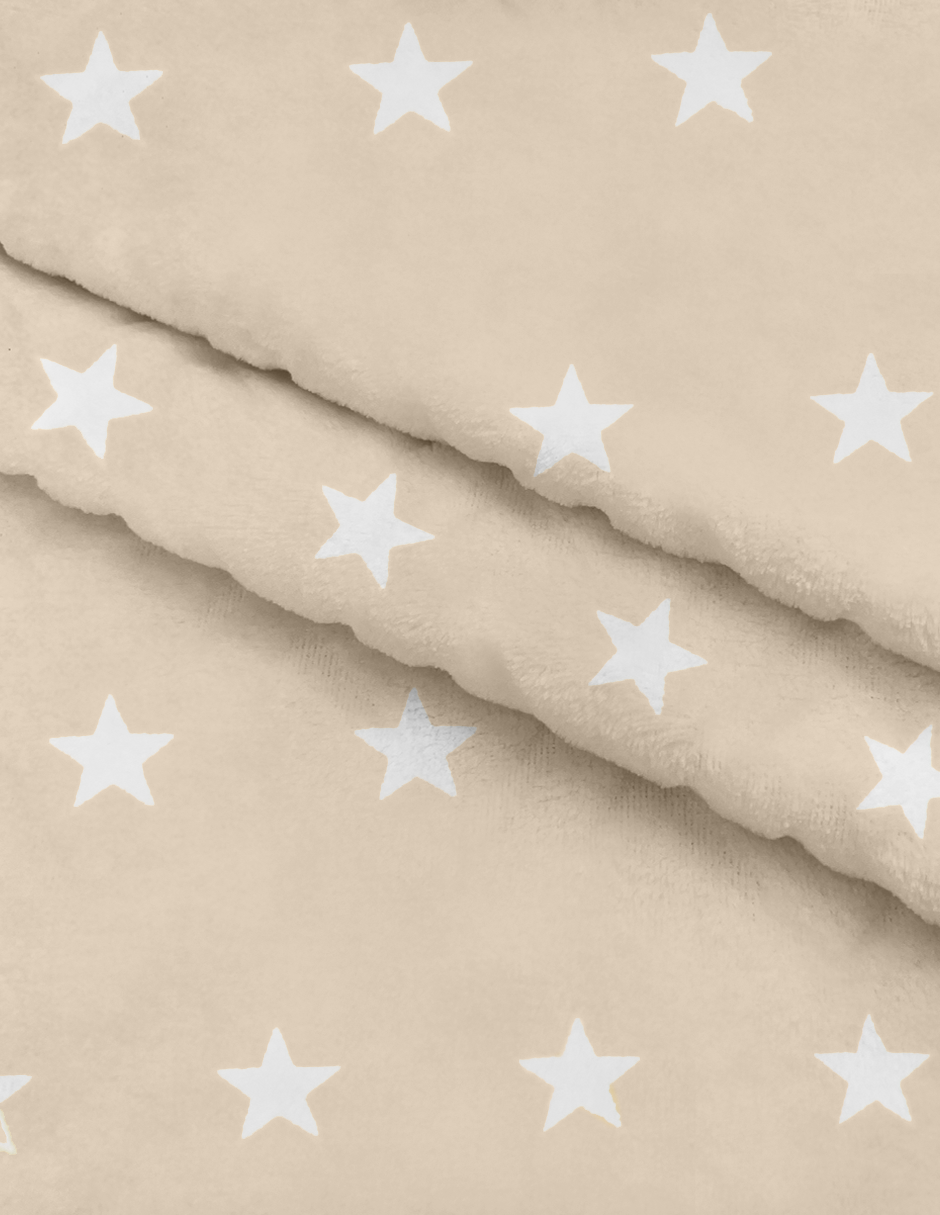 Funda para Cojín de Lactancia - Súper Suave - Estrellas Beige