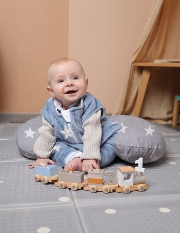 Funda para Cojín de Lactancia - Súper Suave - Estrellas Oxford