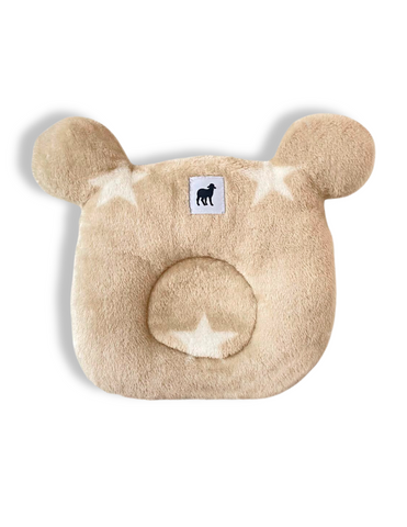 Almohada Moldeadora para Cabeza Plana - Estrellas Beige