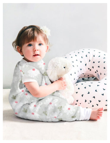 Saquito para Dormir para bebés con abertura para pies - Florecitas