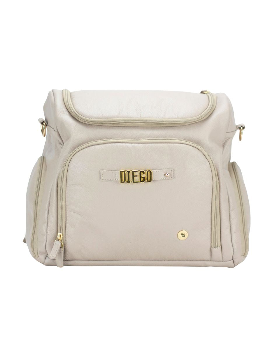 Pañalera Backpack Letters -  Nude