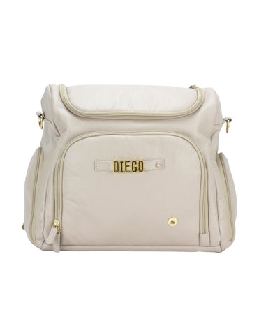 Pañalera Backpack Letters -  Nude