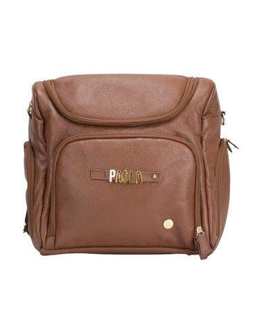 Pañalera Backpack Letters -  Cognac