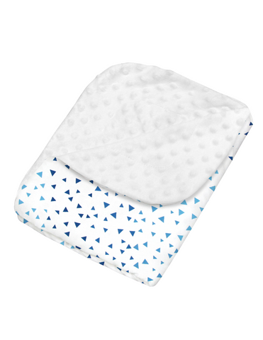 Cobija para Cuna Triangulitos Azules