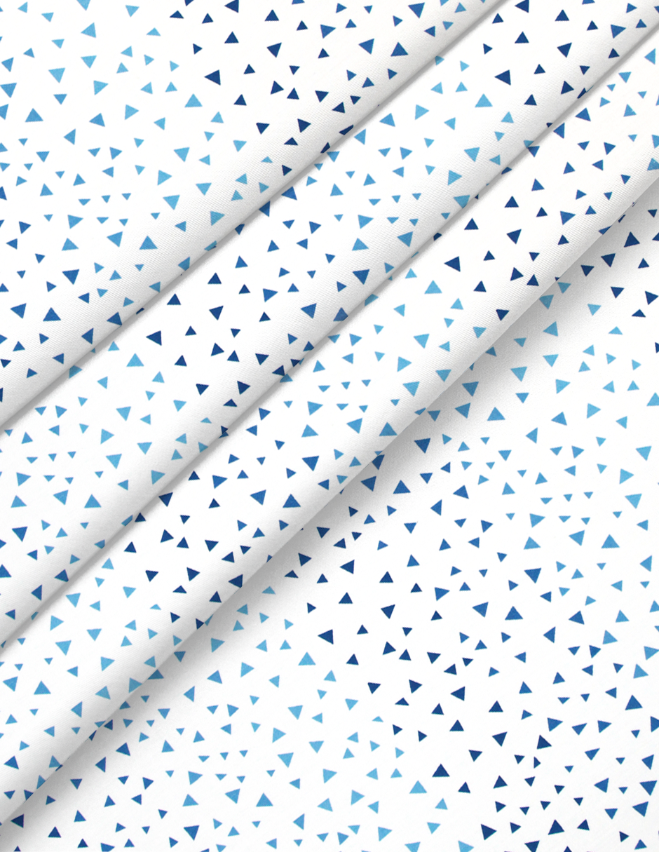 Cobija para Cuna Triangulitos Azules