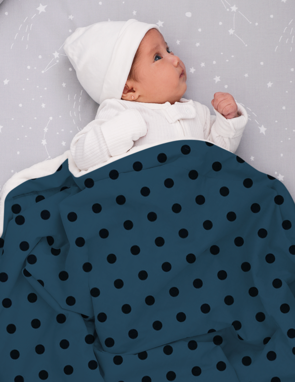 Cobija para Cuna Dots Azul