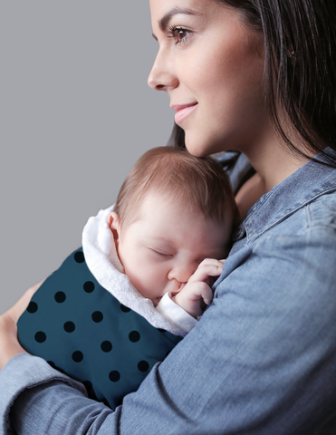 Cobija para Cama Cuna Dots Azul
