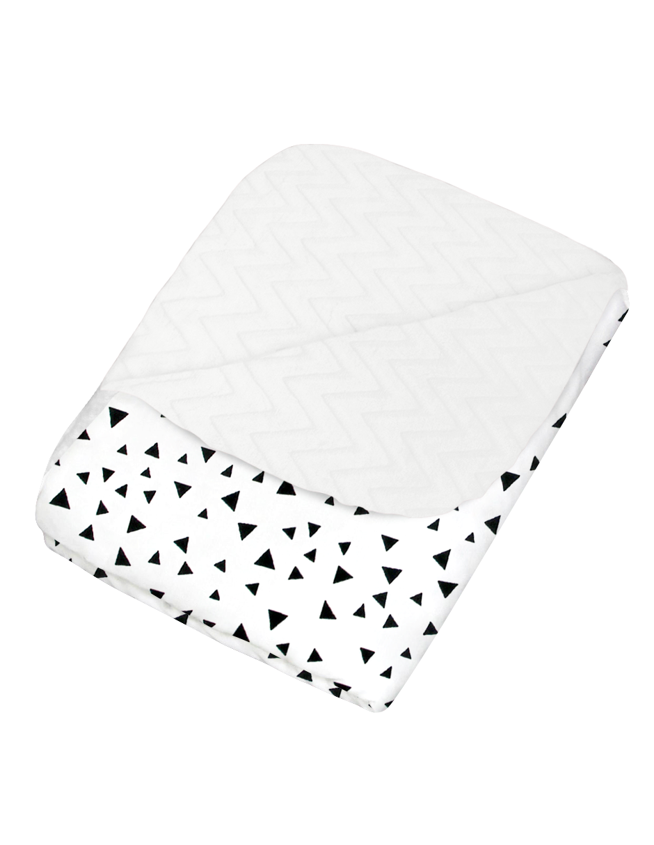 Cobija para Cuna Triangulitos Negros