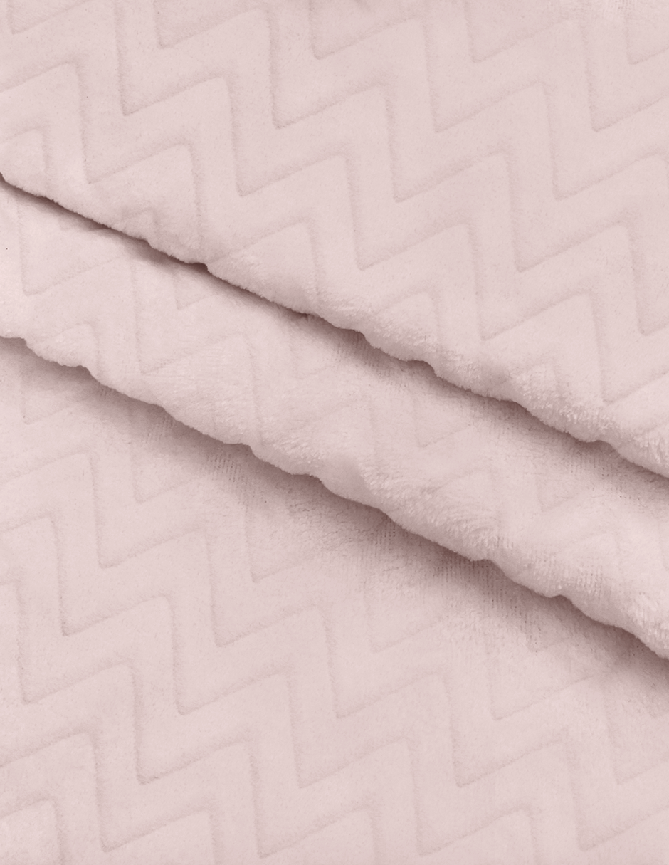 Cobija para Cuna Súper Suave - Zig Zag Rosa
