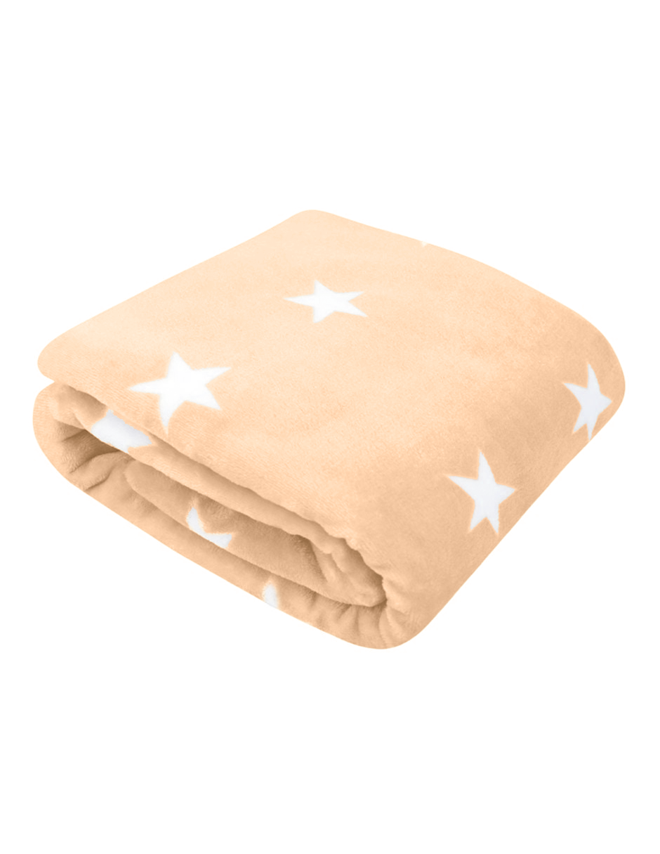 Frazada para Bebé Súper Suave - Estrellas Peach