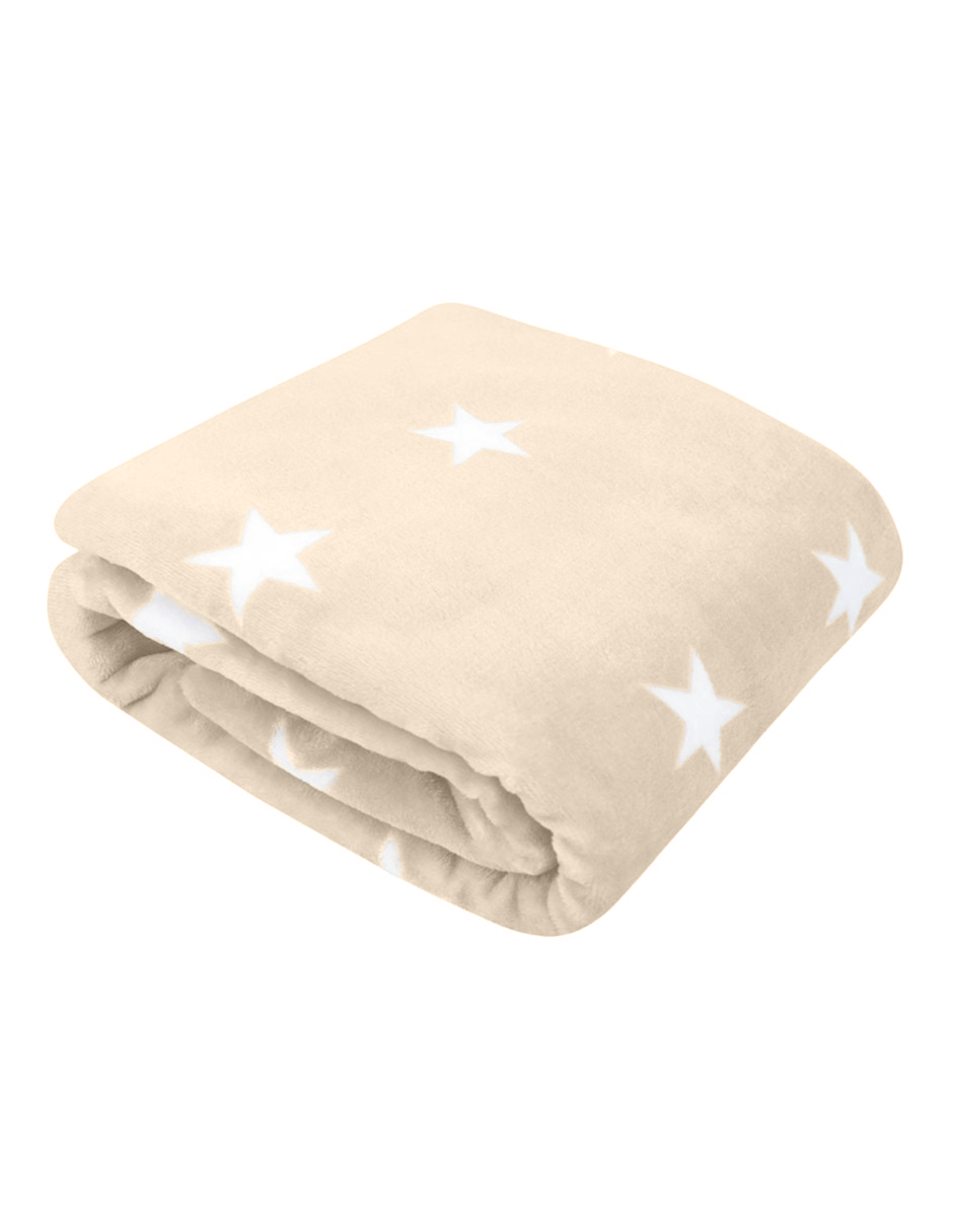 Frazada para Bebé Súper Suave - Estrellas Beige