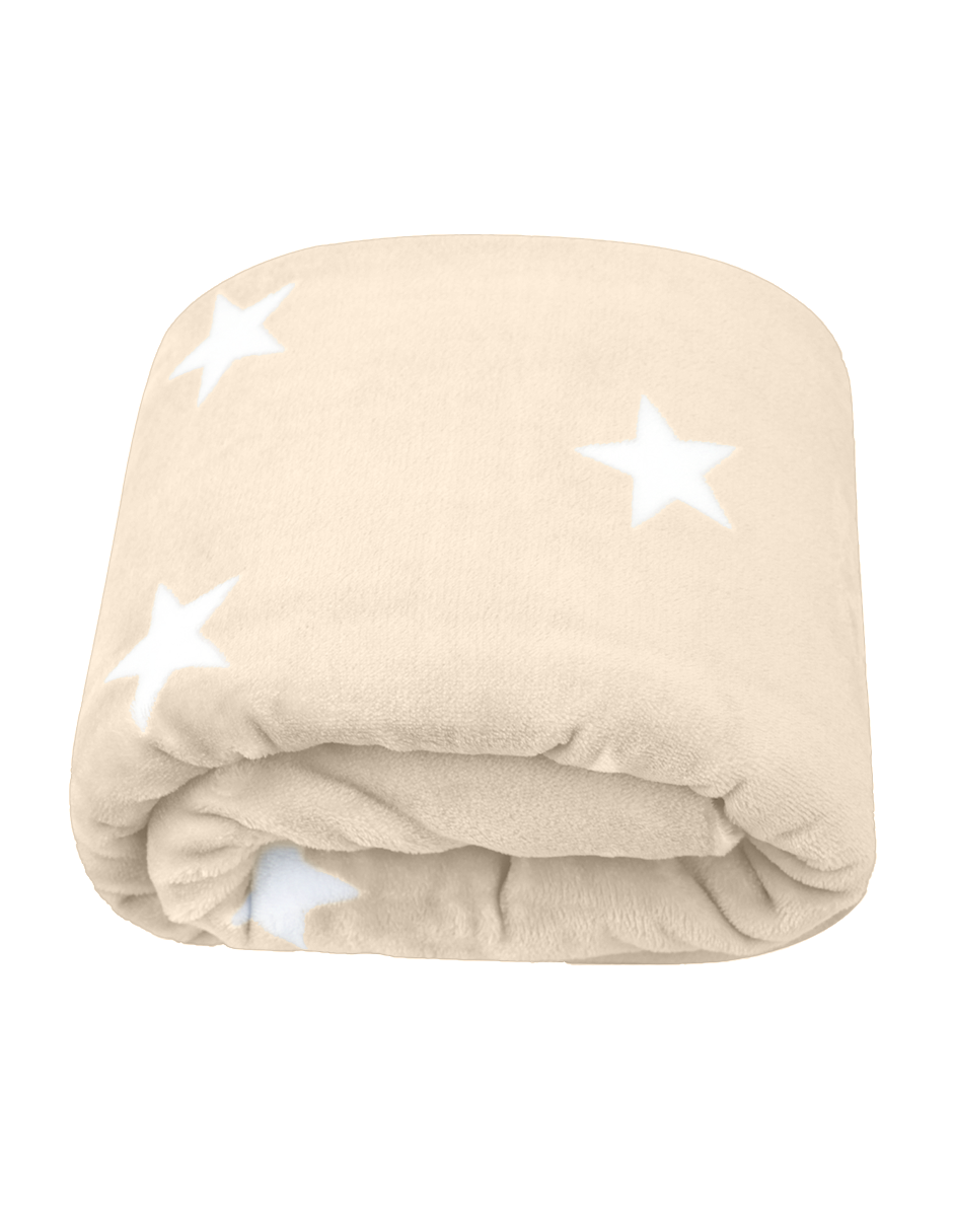 Frazada para Bebé Súper Suave - Estrellas Beige