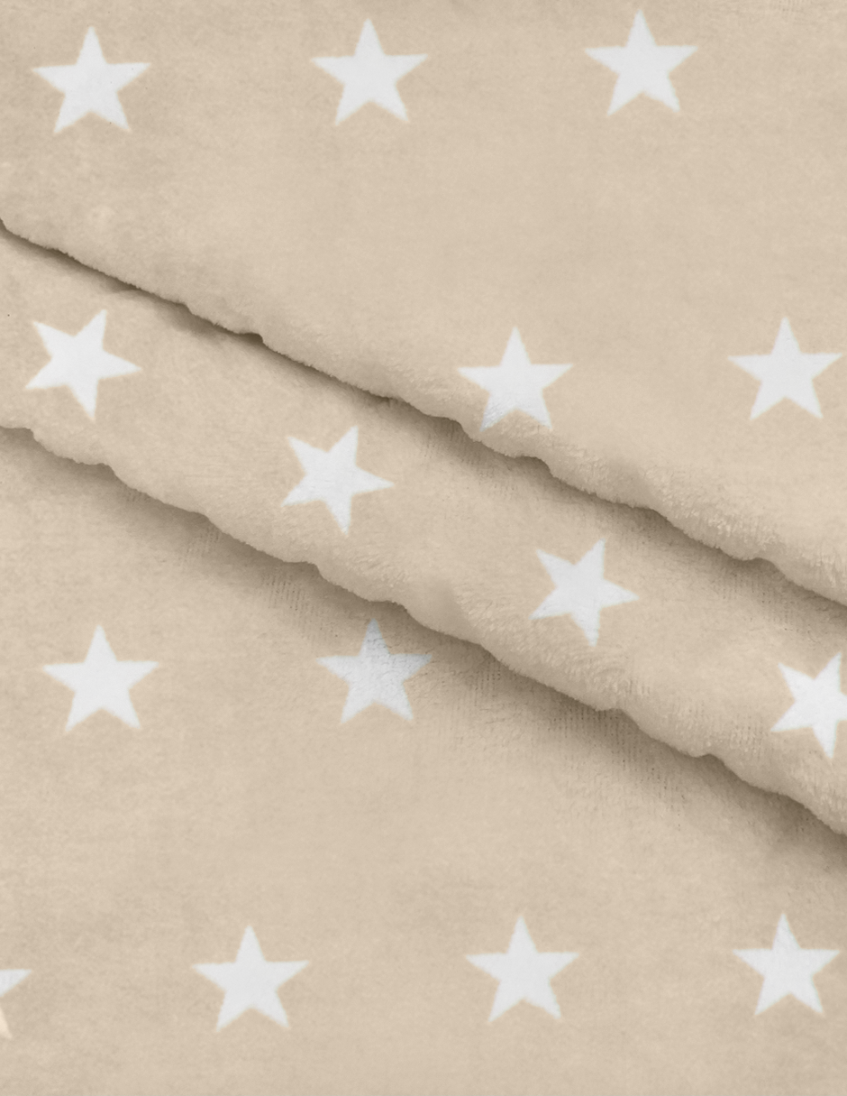 Frazada para Bebé Súper Suave - Estrellas Beige