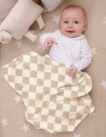 Frazada para Bebé Súper Suave - Manchitas / Cuadritos