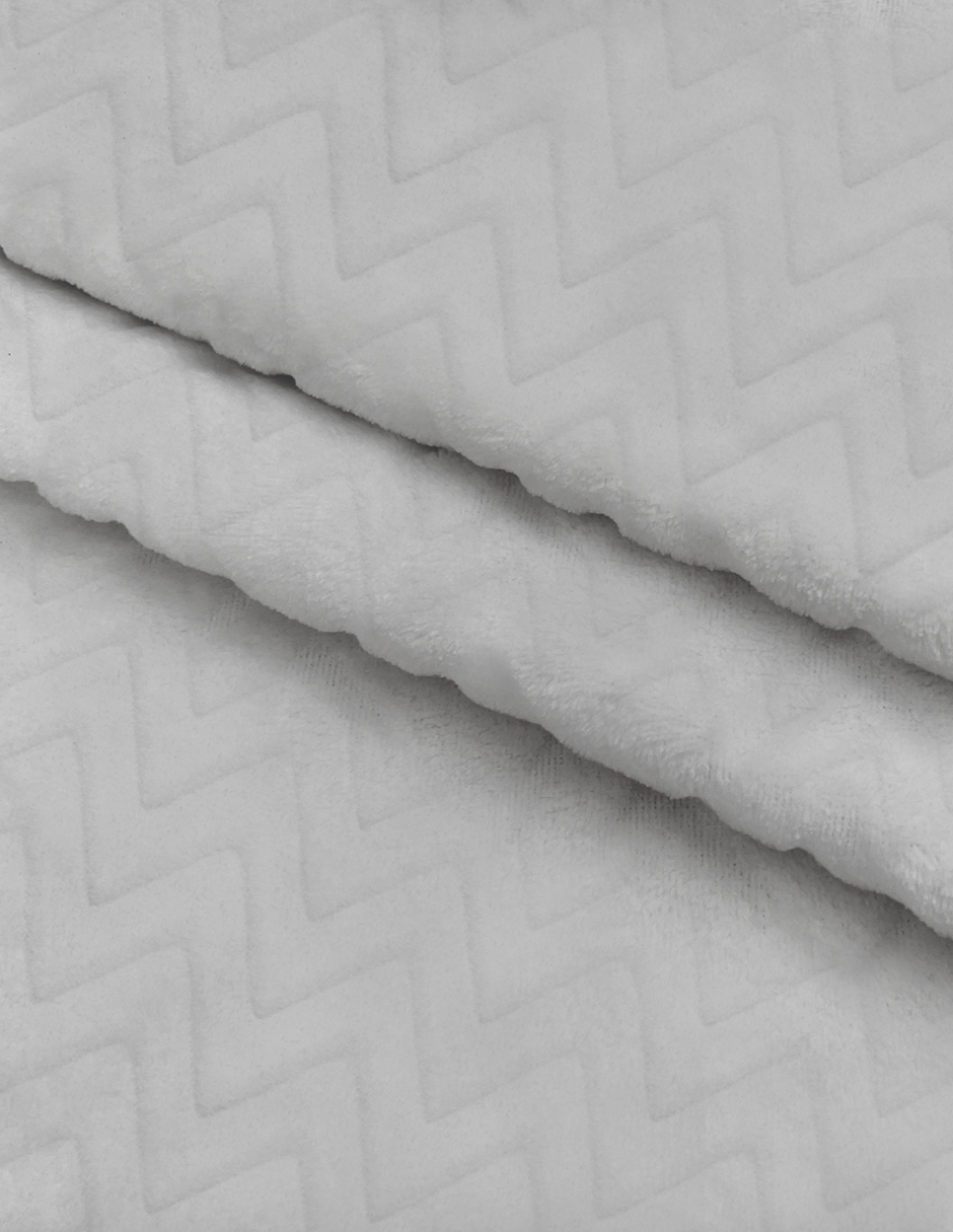 Cubre Portabebé Súper Suave - Zig Zag Gris