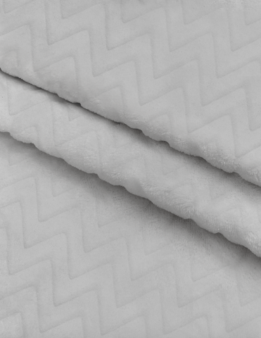 Cubre Portabebé Súper Suave - Zig Zag Gris