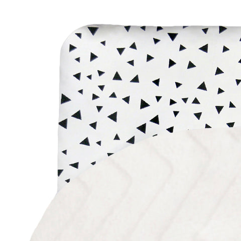 Cobija para Cama Cuna Triangulitos Negros