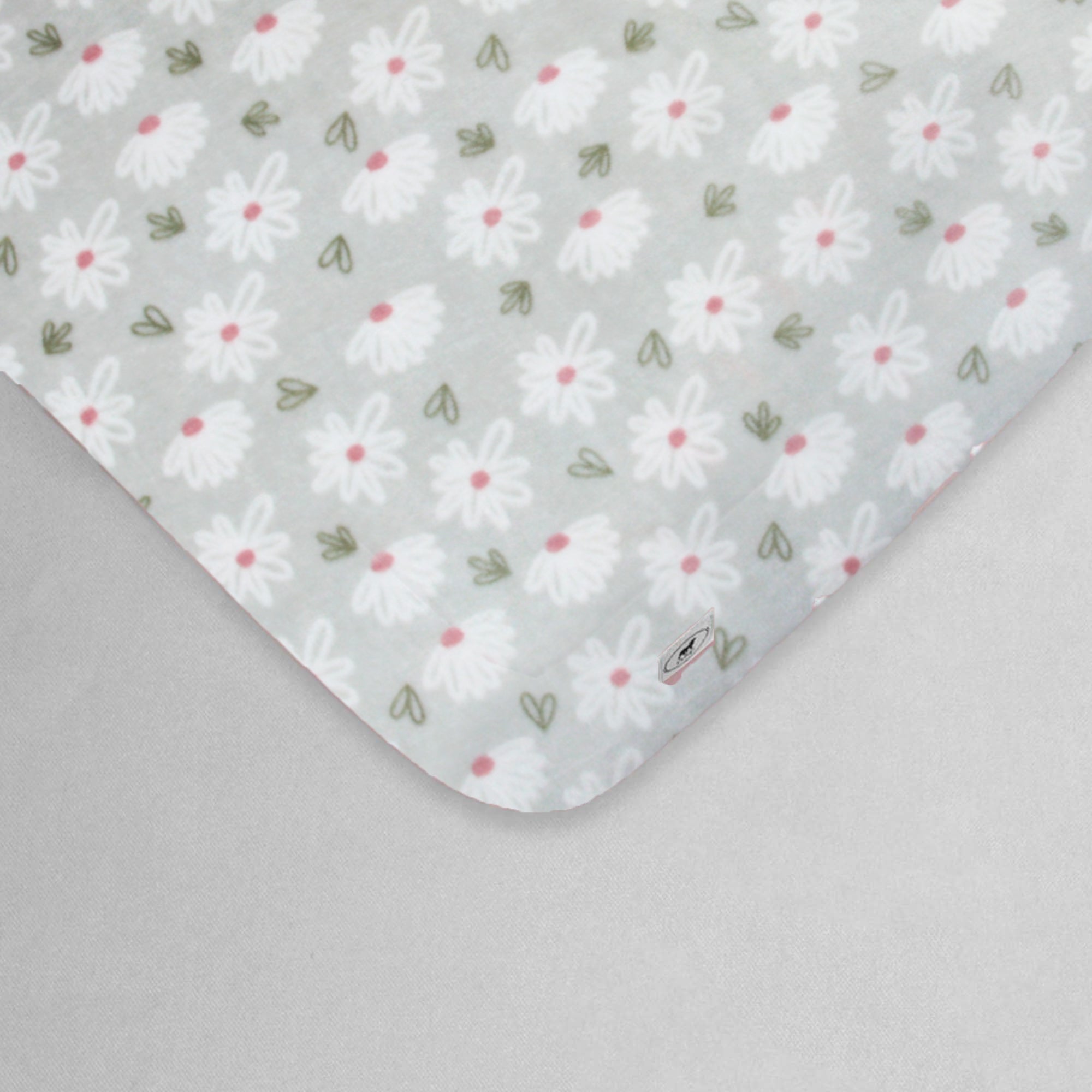 Sábana Calientita de Cajón para Cama Cuna Súper Suave - Florecitas