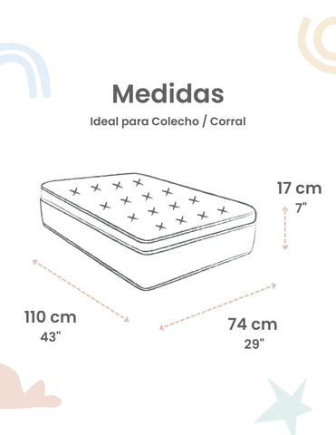 Set de 2 Sábanas de Cajón para Colecho/Corral (74x110) - Flores