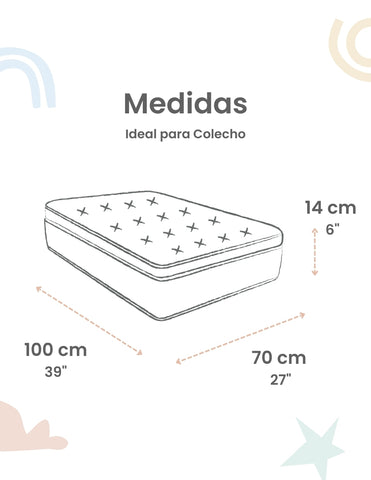 Set de 2 Sábanas de Cajón para Colecho (70x100) - Flores