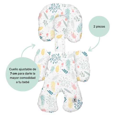 Cojín Posicionador para Porta Bebé - Flores