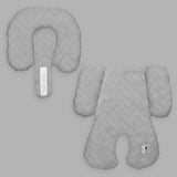 Cojín Posicionador para Porta Bebé Zig Zag Gris