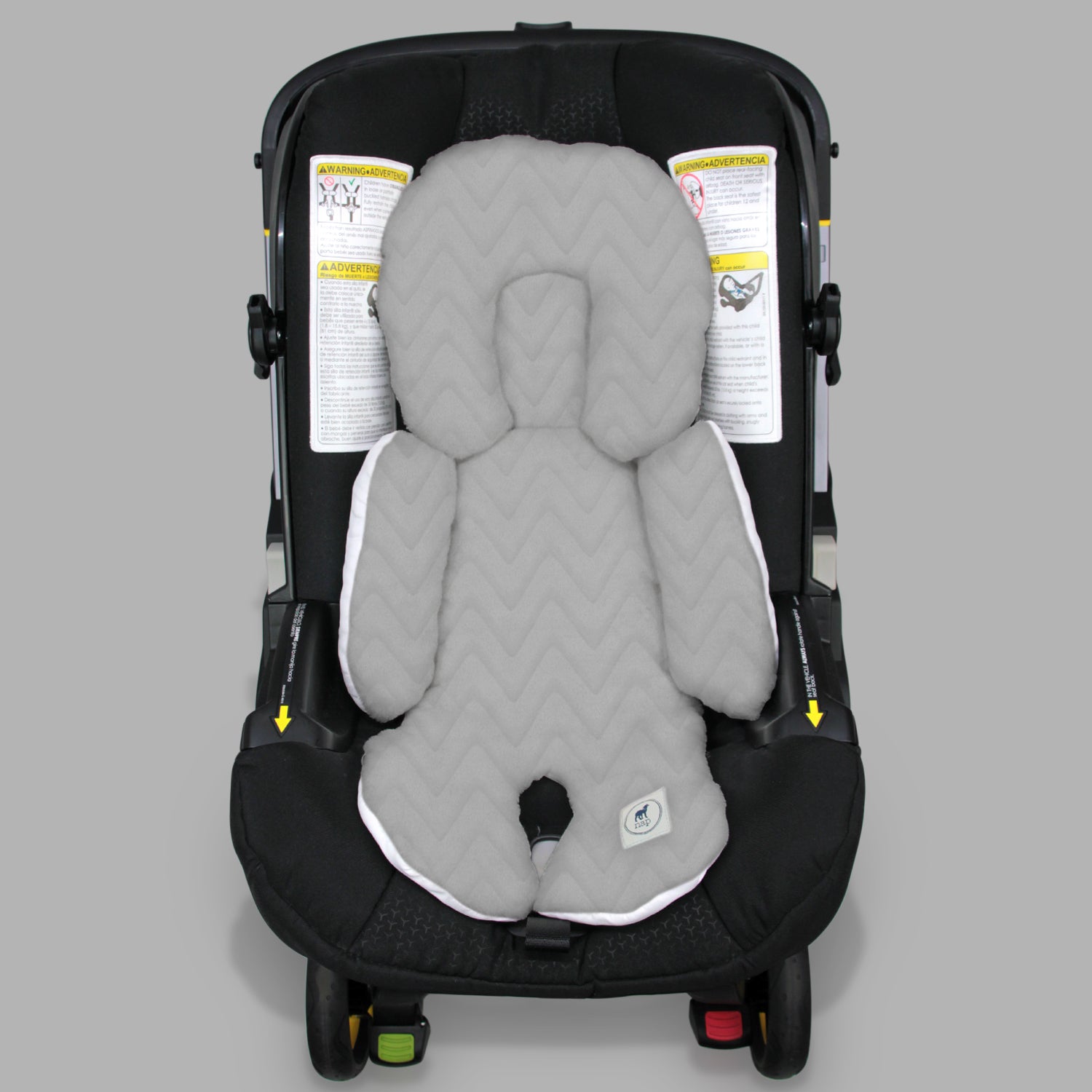 Cojín Posicionador para Porta Bebé Zig Zag Gris