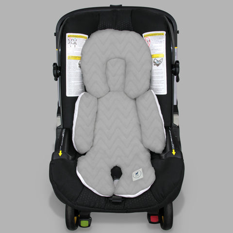 Cojín Posicionador para Porta Bebé Zig Zag Gris