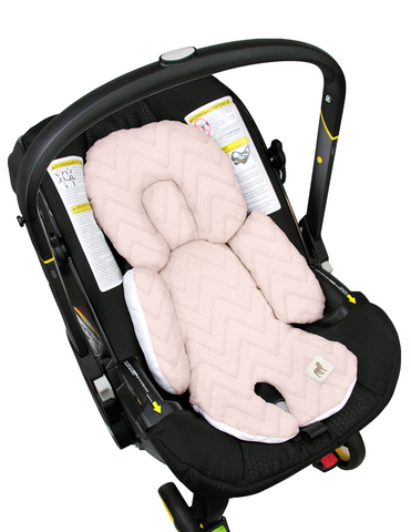 Cojín Posicionador para Porta Bebé Zig Zag Rosa