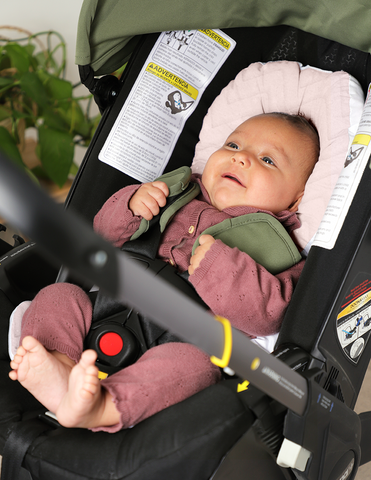 Cojín Posicionador para Porta Bebé Zig Zag Rosa