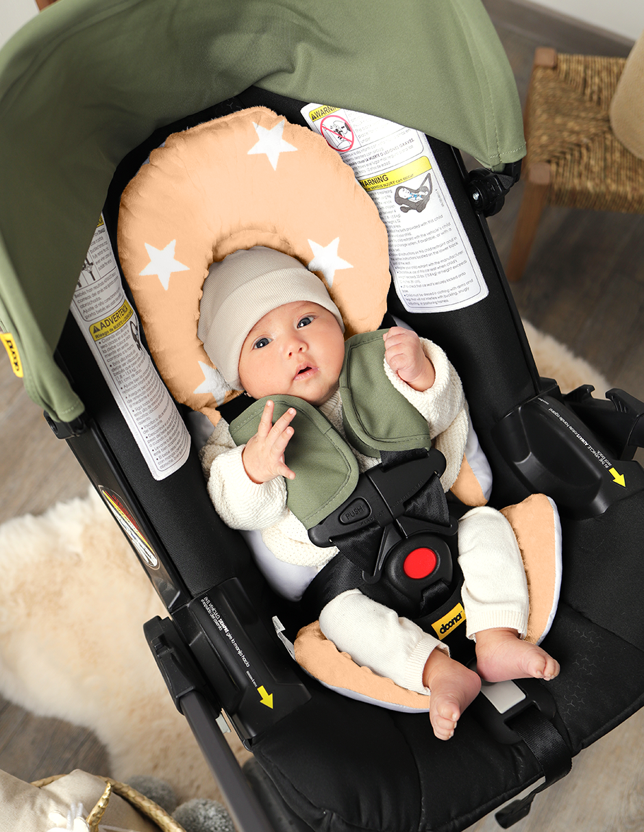 Cojín Posicionador para Porta Bebé - Estrellas Peach