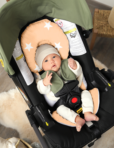 Cojín Posicionador para Porta Bebé - Estrellas Peach