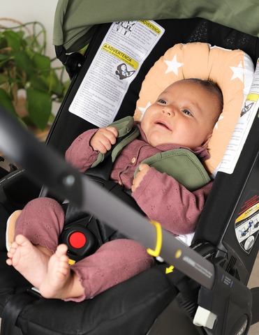 Cojín Posicionador para Porta Bebé - Estrellas Peach