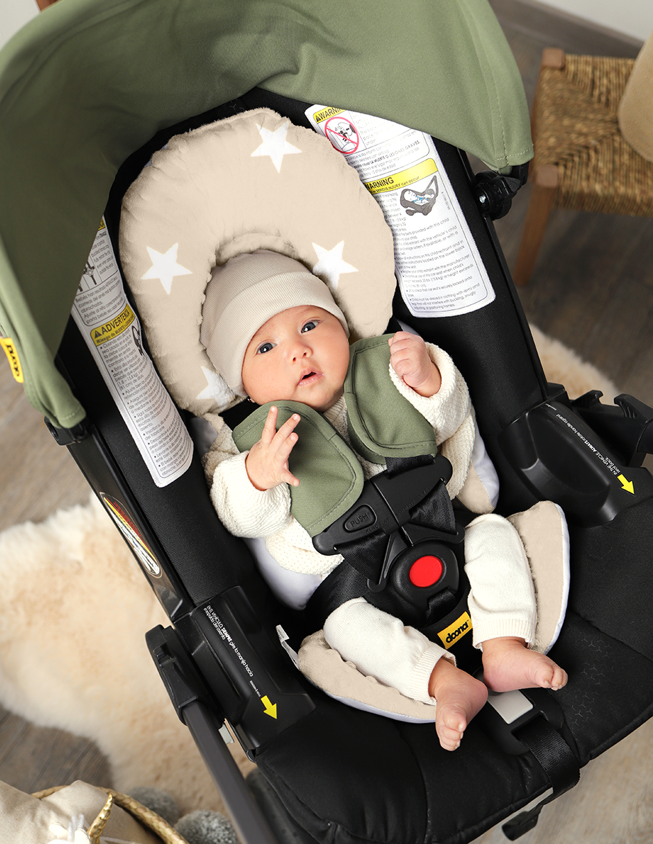 Cojín Posicionador para Porta Bebé - Estrellas Beige