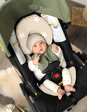 Cojín Posicionador para Porta Bebé - Estrellas Beige