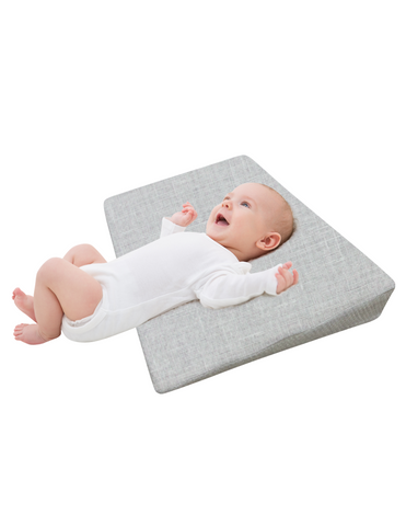 Cuña Antireflujo para Bebé con Funda de Algodón - Gris