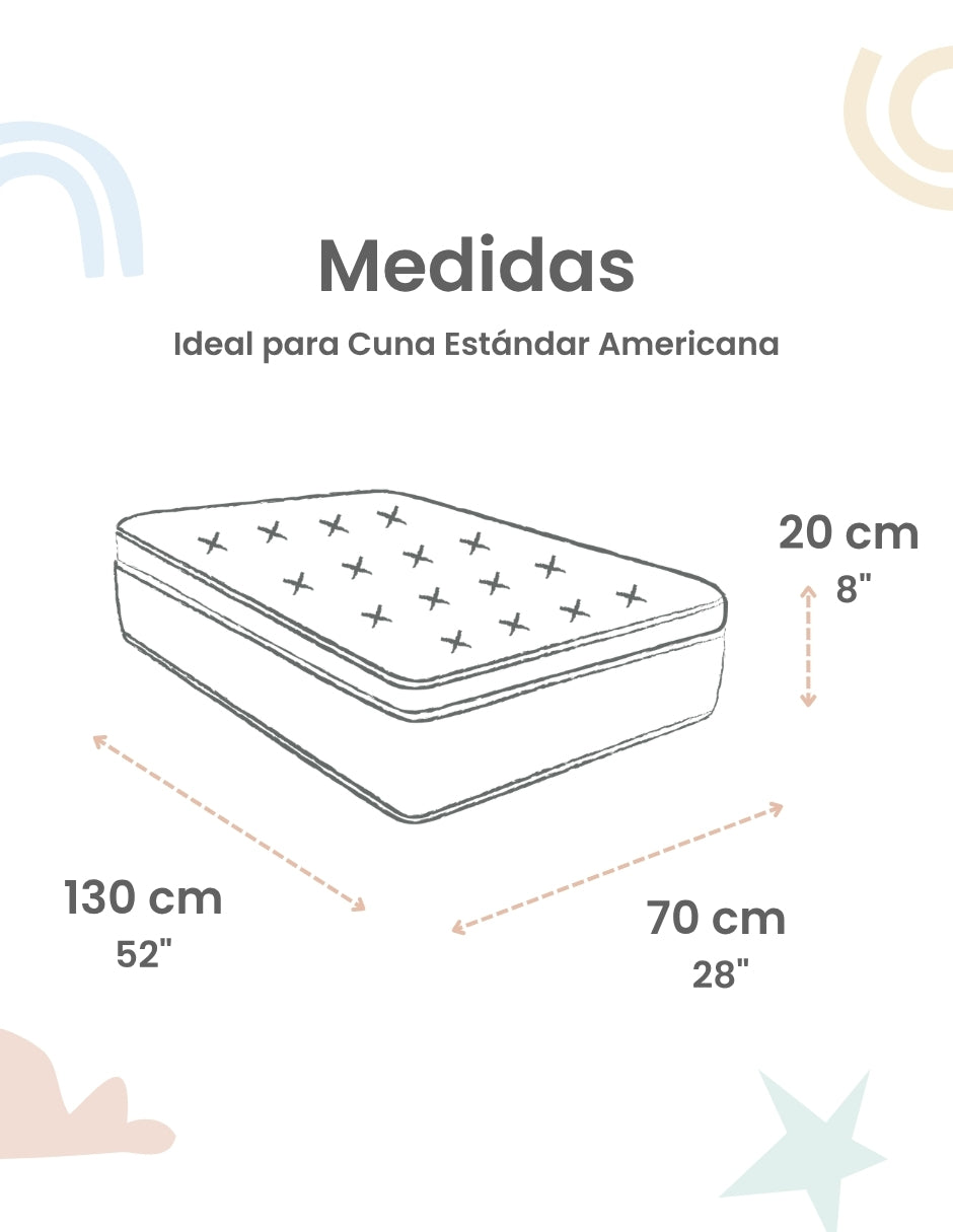 Set de 2 Sábanas de Cajón para Cuna - Flores