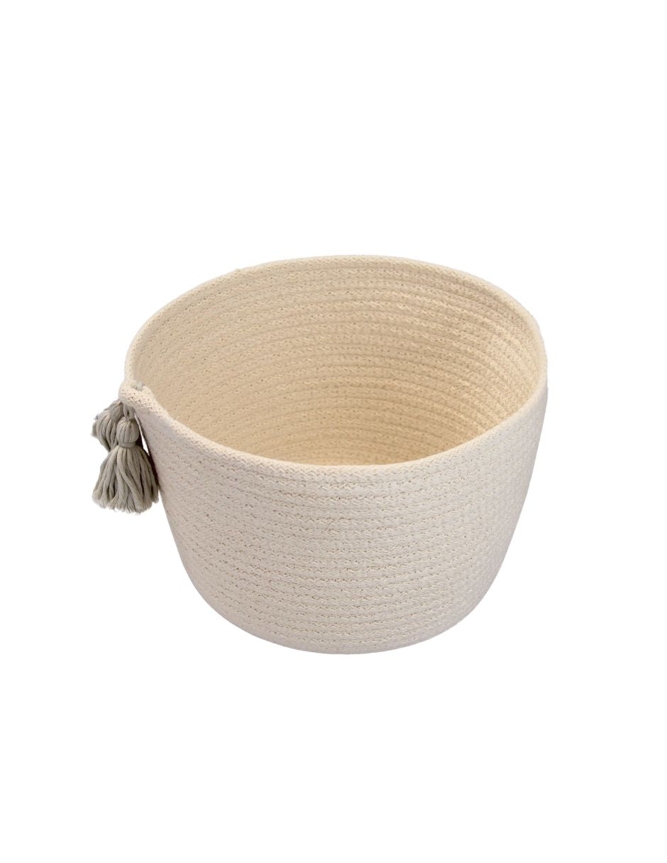 Cesto Organizador con Borlas - Nude
