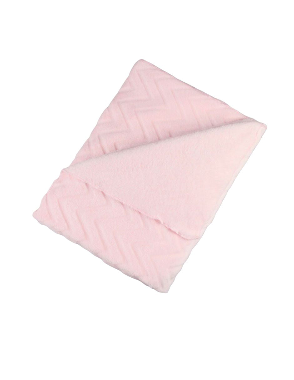 Cobija para Cuna Súper Suave - Zig Zag Rosa