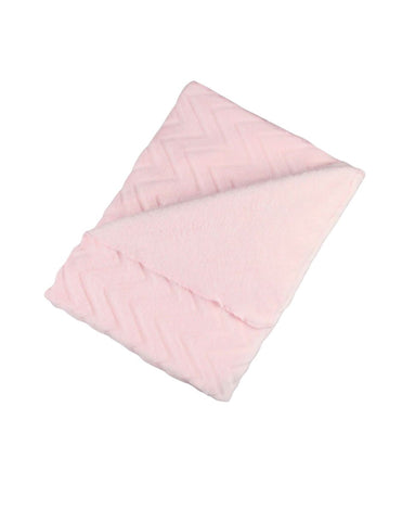 Cobija para Cuna Súper Suave - Zig Zag Rosa