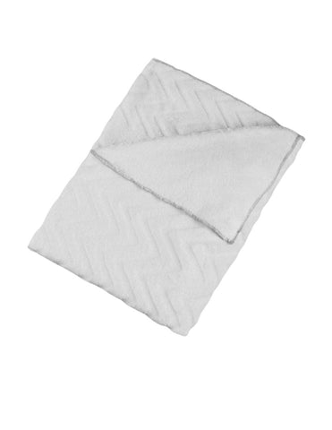 Cobija para Cuna Súper Suave - Zig Zag Gris