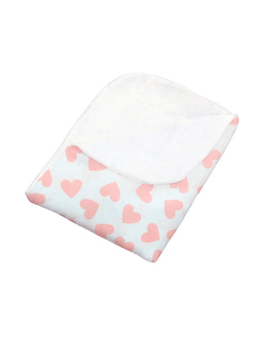 Cobija para Cama Cuna Corazoncitos
