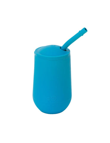 EZPZ Vaso con Popote Happy Azul