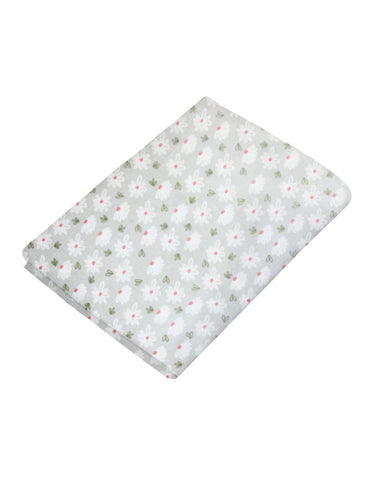 Sábana Calientita de Cajón para Cama Cuna Súper Suave - Florecitas