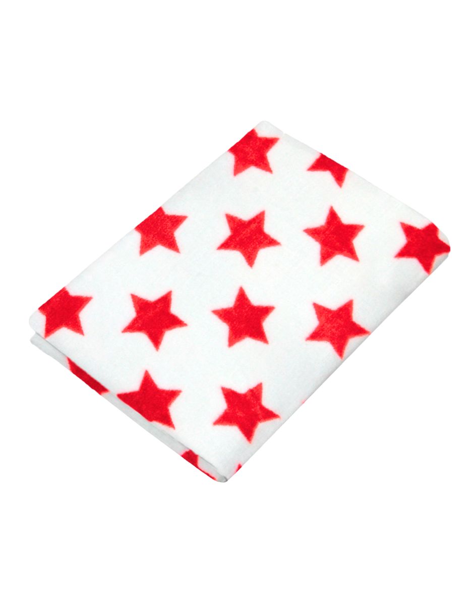 Sábana de Cajón para Cuna Súper Suave - Estrellas Rojo