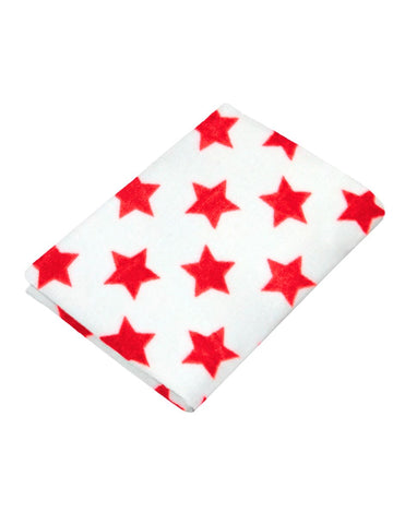 Sábana de Cajón para Cuna - Súper Suave - Estrellas Rojo